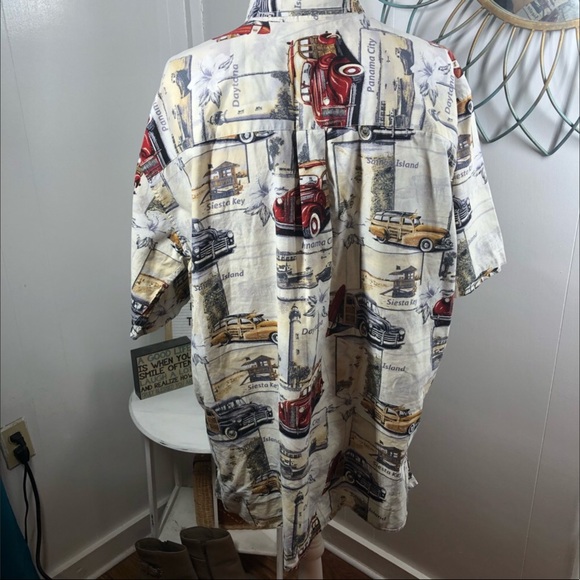 Arbor Bay Men’s Vacation Cruise Vintage Cars - 2X - Picture 14 of 16